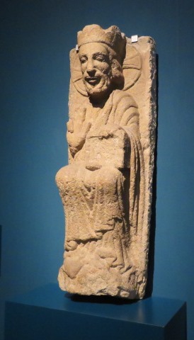 Figura de Cristo de piedra, hacía 1200