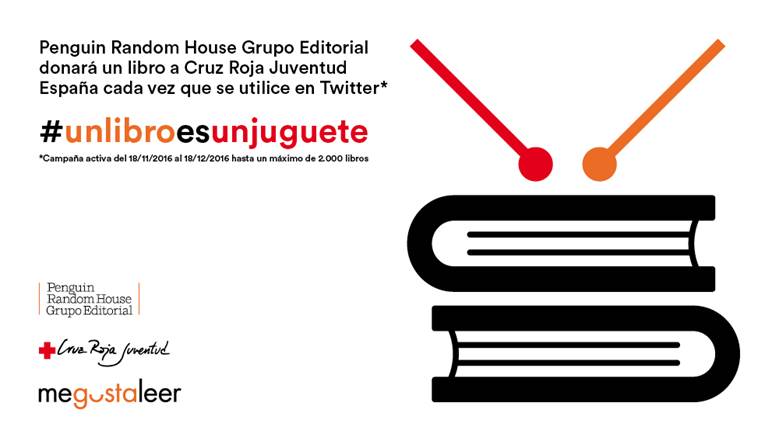 Penguin Random House Grupo Editorial y Cruz Roja Juventud lanzan la campaña #unlibroesunjuguete