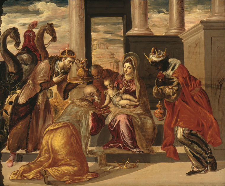La adoración de los Reyes Magos de El Greco