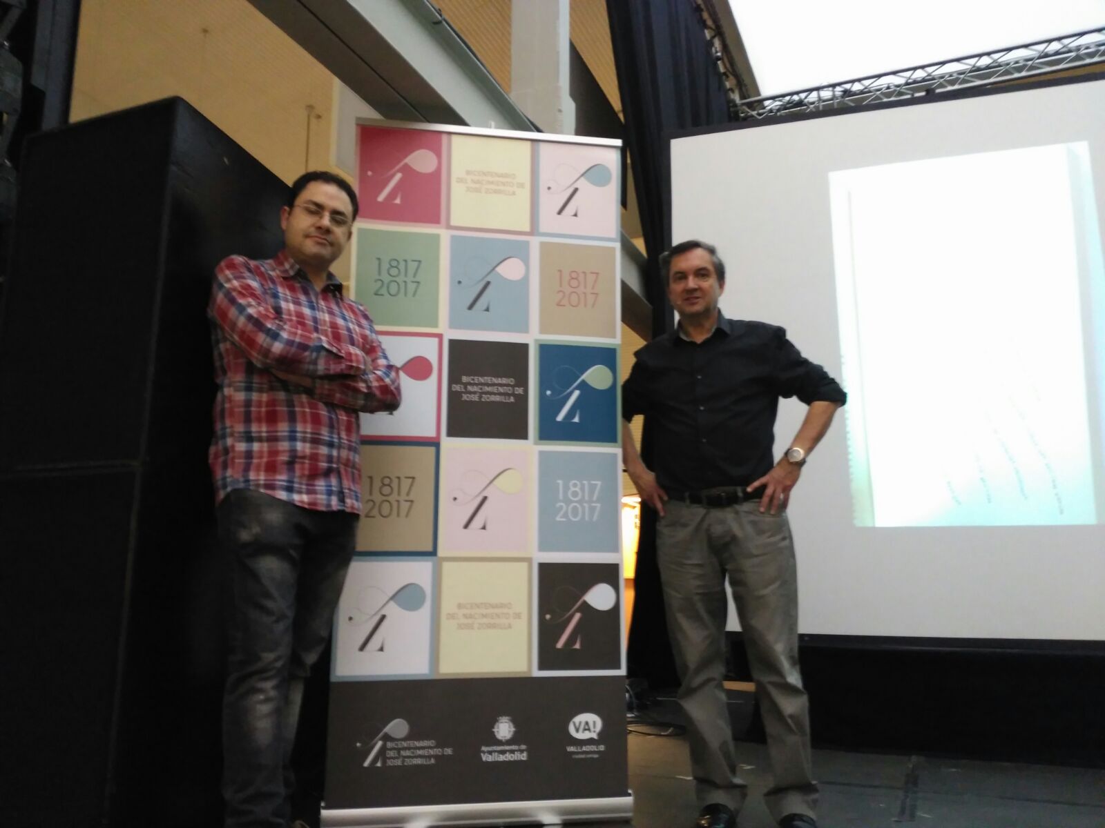 Rafael Marín y David Acebes en el Laboratorio de las Artes de Valladolid