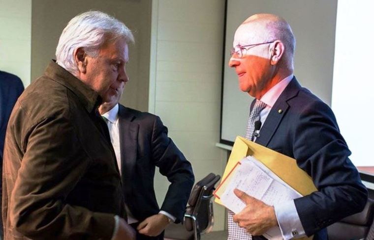 Felipe González con Josep Antoni Durán i Lleida