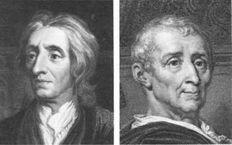 La división de poderes de Locke y Montesquieu