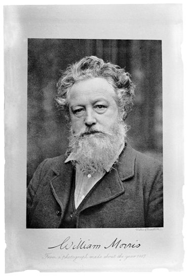 Fotografía de William Morris realizada por Emery Walker, c. 1887