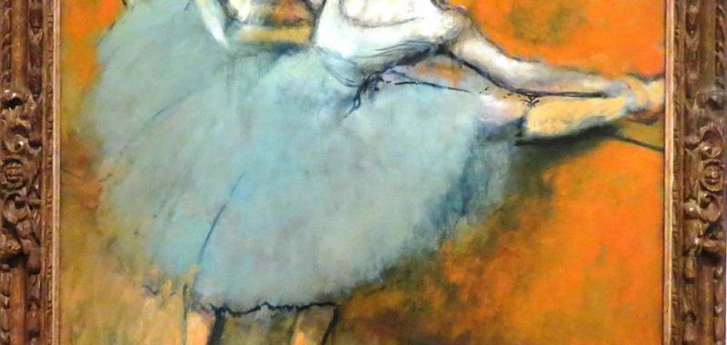 Bailarinas en la barra. Edgar Degas