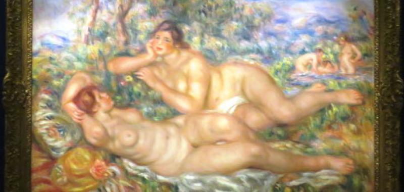 Las bañistas, 1918- 1919. Pierre- Auguste Renoir
