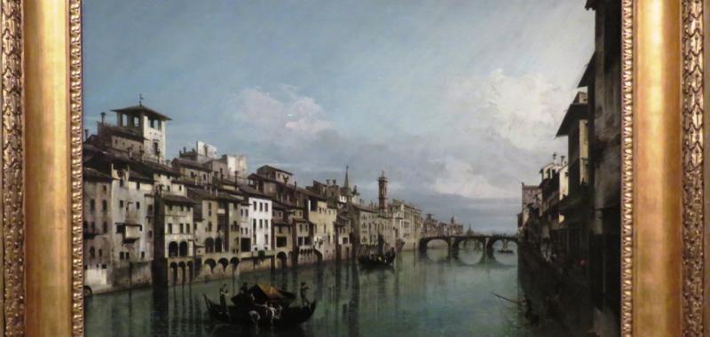 El Arno en Florencia, 1740. Bernardo Belloto