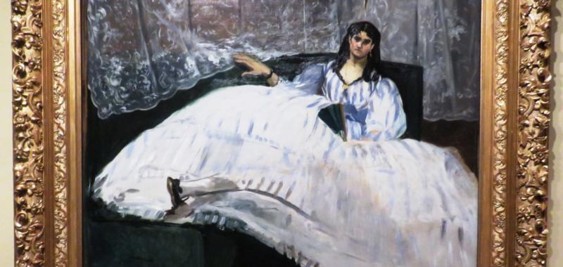 Dama con un abanico, 1862. Édouard Manet