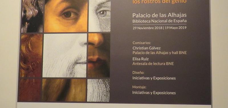 Cartel de la exposición en la Biblioteca Nacional de España