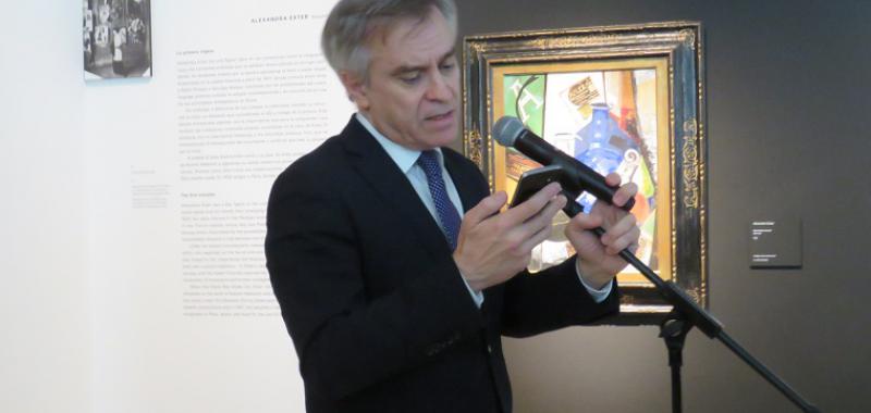 Guillermo Solana, director artístico del Museo Thyssen, durante el acto de presentación
