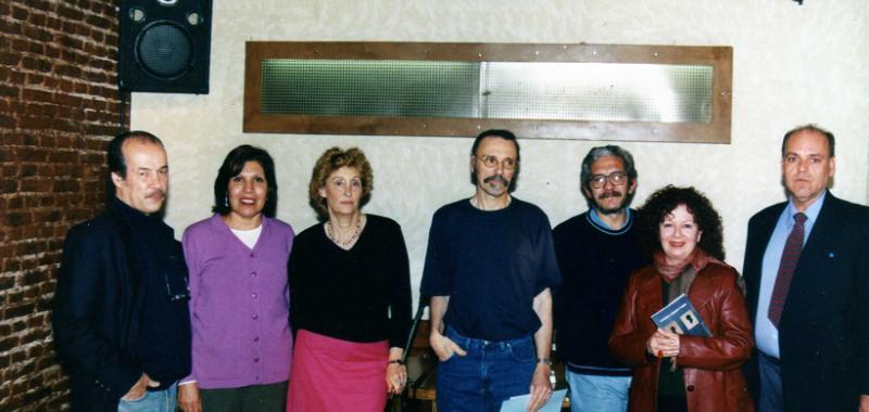 María Rosa Maldonado con Norberto Covarrubias, María Dolores Lucero, Rolando Revagliatti, Alberto A. Arias, Rita Kratsman y Jhonny Rossi en 2001