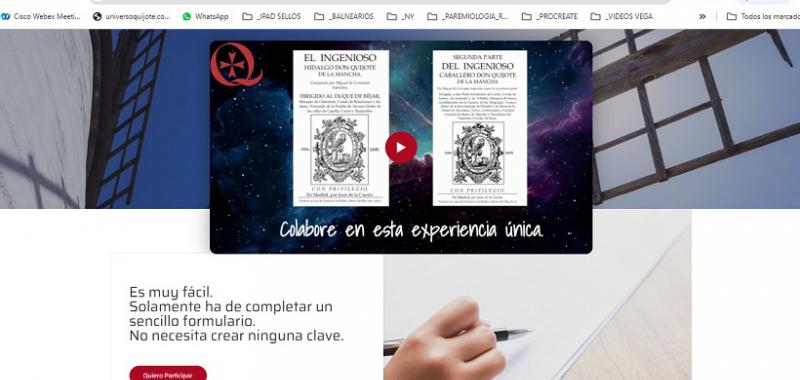 Presentación "Quijote universal manuscrito en Internet”